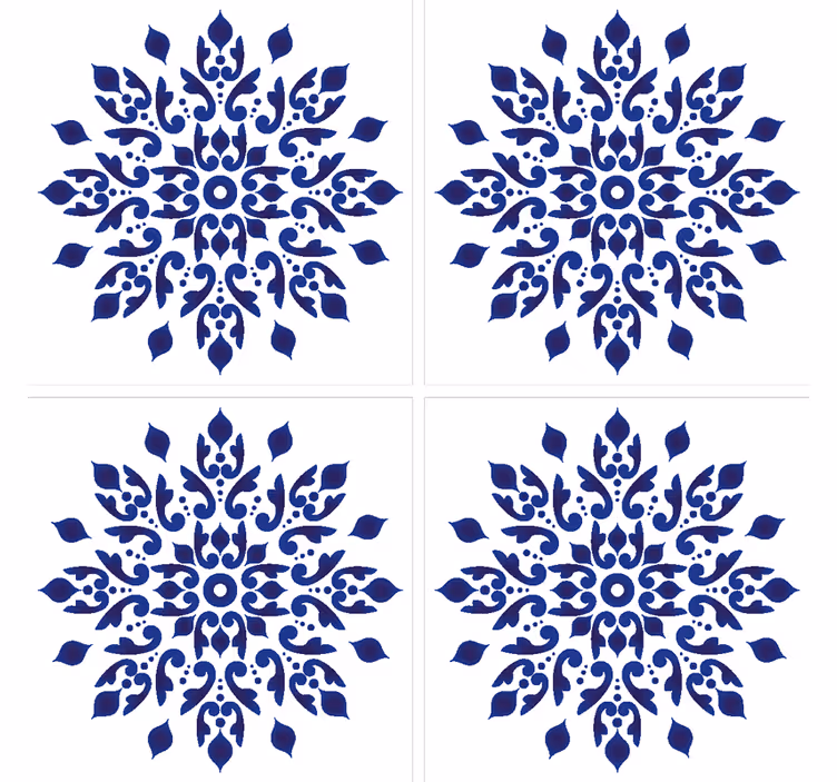 Fliesen tapete runde klassische fliese - TenStickers