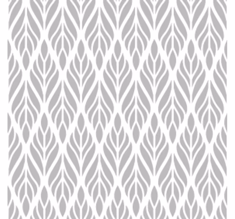 Retro tapete mit ethnischem floralen grauen muster - TenStickers