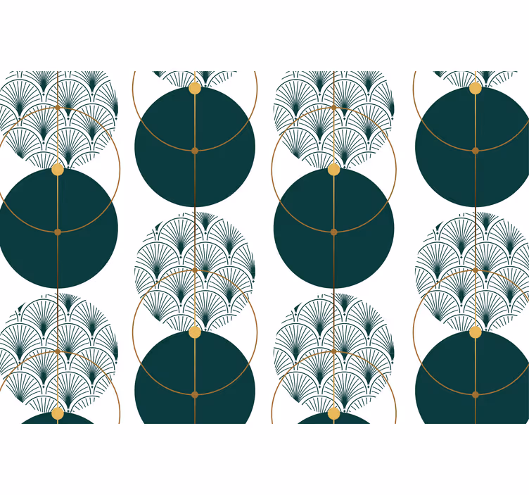 Tapete geometrische muster glamour stil geo kunst - TenStickers