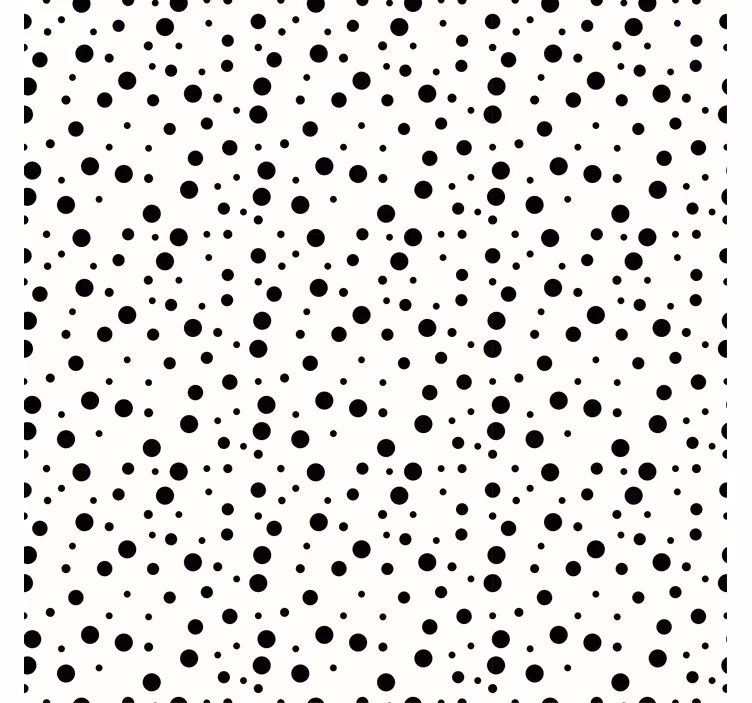 Tapete geometrische muster punktmuster in monochrom - TenStickers