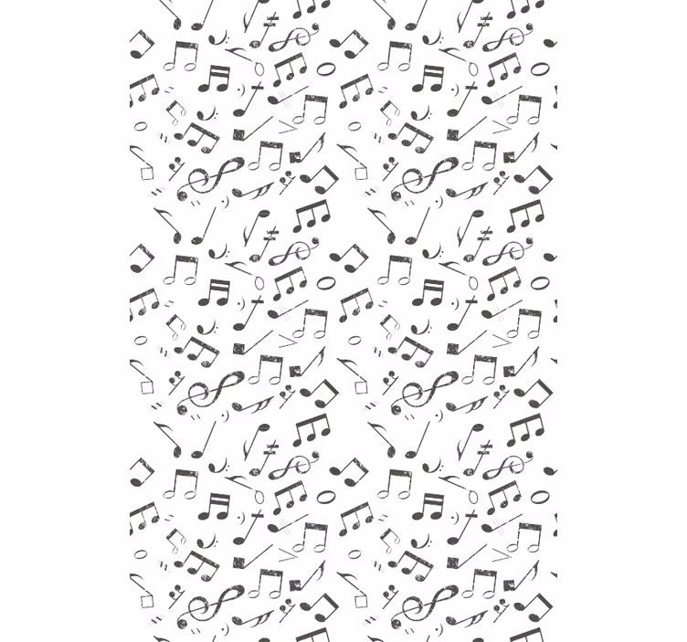 Büro tapete mit musiknoten - TenStickers