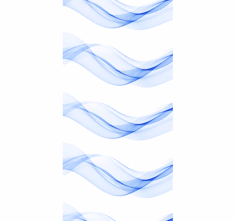 Tapete modern abstrakte blaue welle - TenStickers
