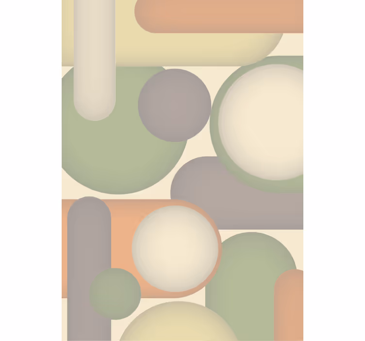 Tapete modern geometrische kreis anordnung - TenStickers