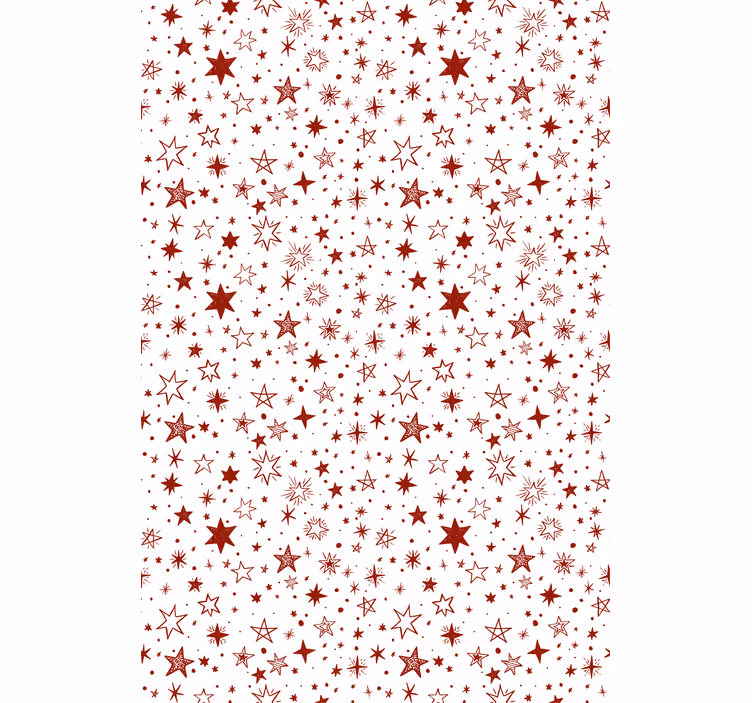 Tapete modern roter aquarellstern - TenStickers