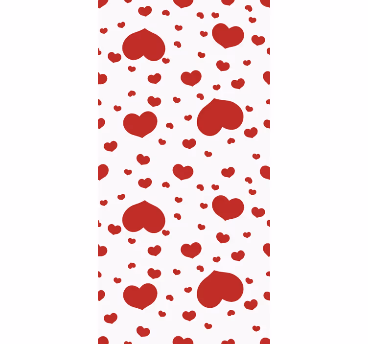 Tapete modern musterdeko kleine und große herzen - TenStickers
