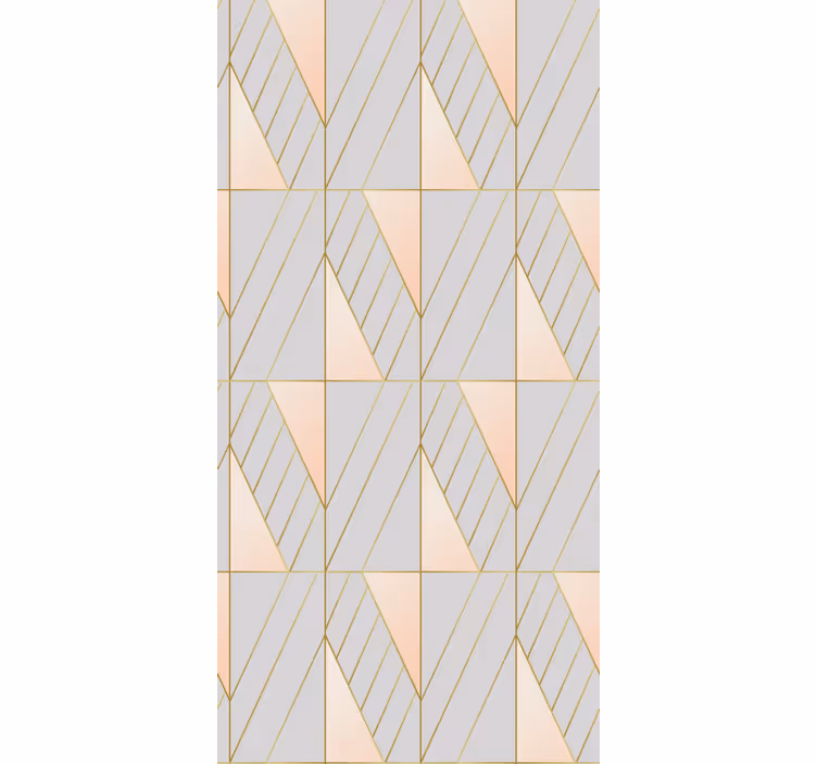 Tapete modern mit geometrischen linienmustern - TenStickers