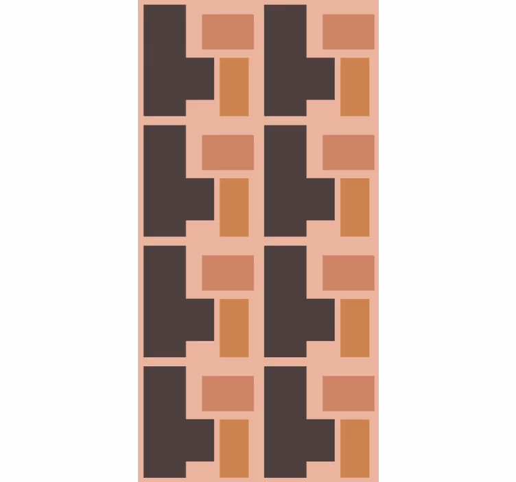 Tapete modern mit geometrischem formenmuster - TenStickers