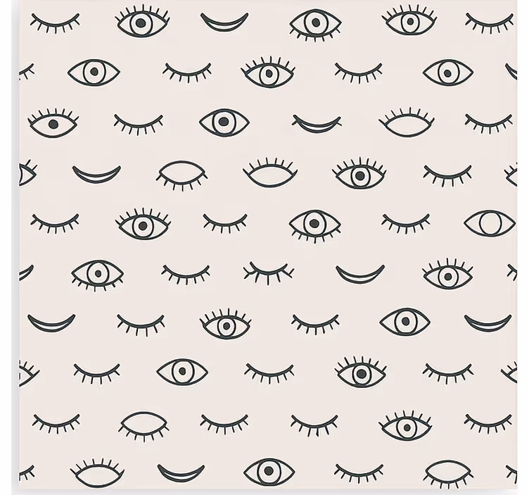 Tapete teenager mit wimpern augenmuster - TenStickers