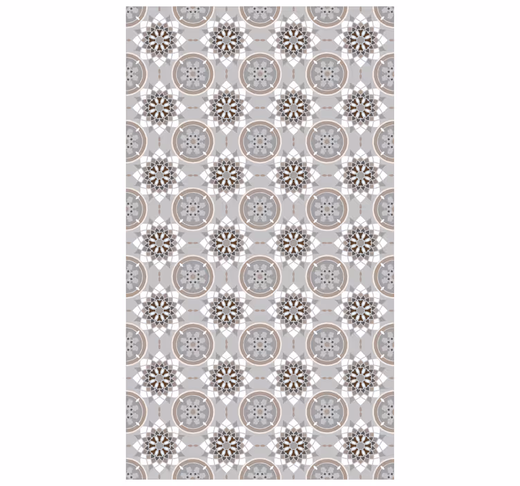 Tapete küche mit blumenfliesenmuster - TenStickers