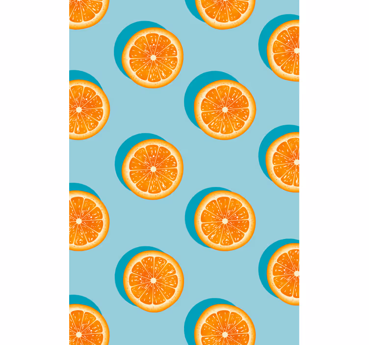 Tapete küche mit zitrusfrucht-motiv - TenStickers