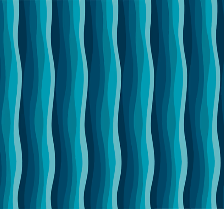 Tapete wohnzimmer ruhige blaue wellen - TenStickers