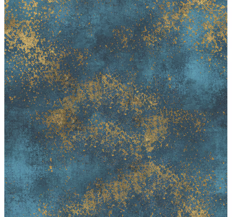 Tapete wohnzimmer in verwittertem teal mit sprenkeln - TenStickers