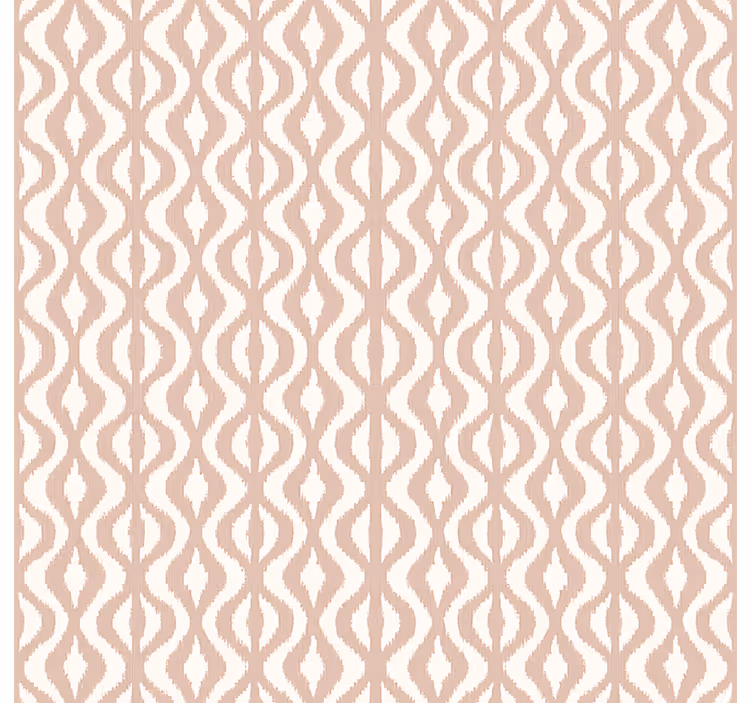 Tapete hochzeit in staubrosé ikat geometrisch - TenStickers