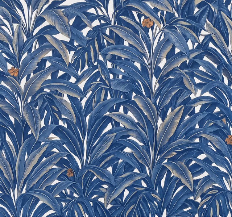 Tapete hochzeit üppiger indigo dschungel - TenStickers