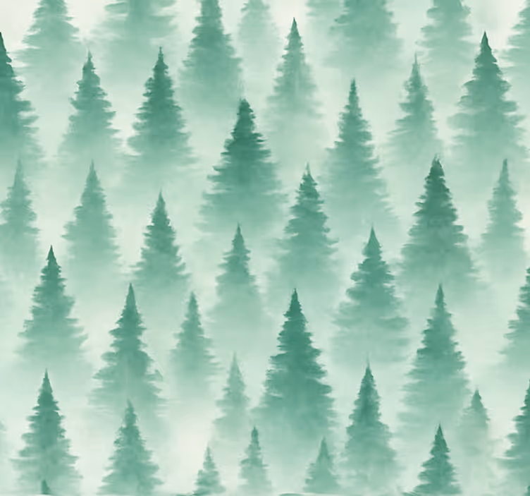 Tapete wohnzimmer mystischer wald - TenStickers