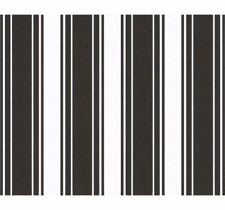 Tapete wohnzimmer vintage schwarz weiß streifen - TenStickers