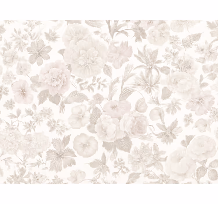 Tapete hochzeit mit vintage blumenmuster - TenStickers