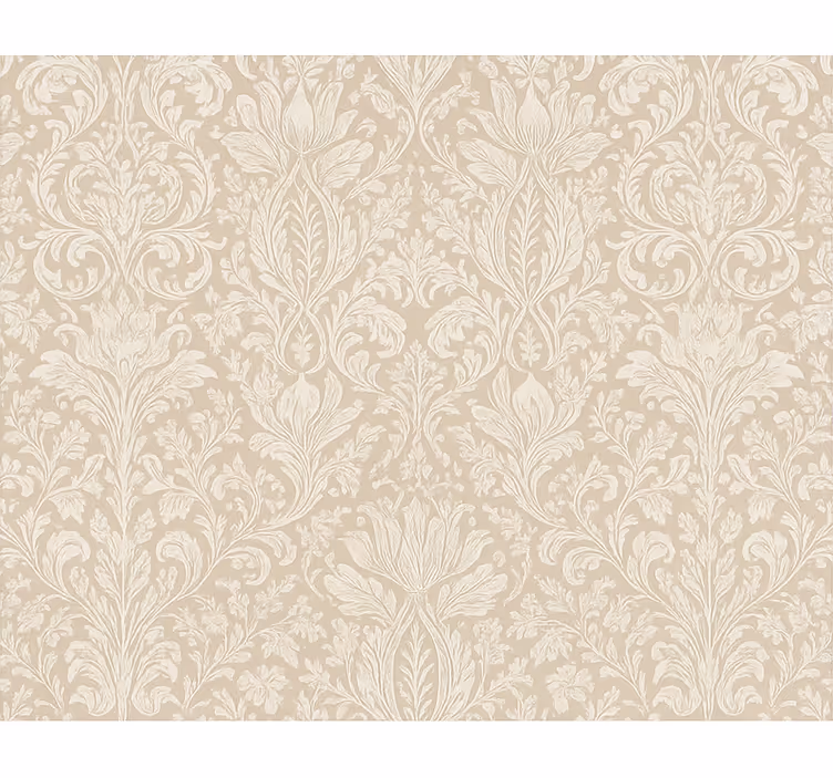 Tapete hochzeit klassisch beigefloral - TenStickers