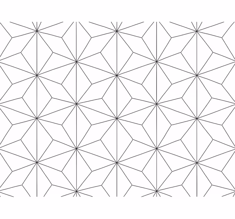 Tapete wohnzimmer im abstrakten hexagon-design - TenStickers