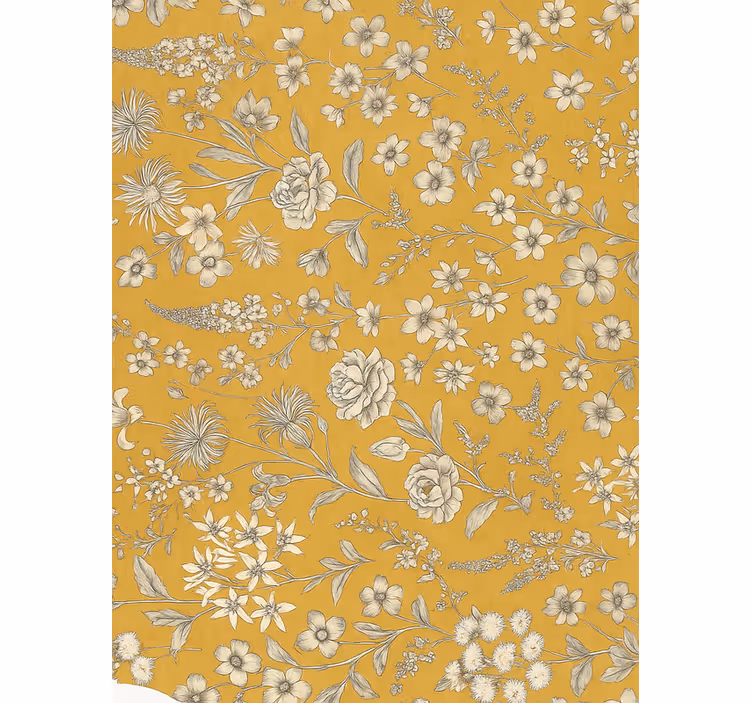 Tapete hochzeit vintage blumenmuster - TenStickers
