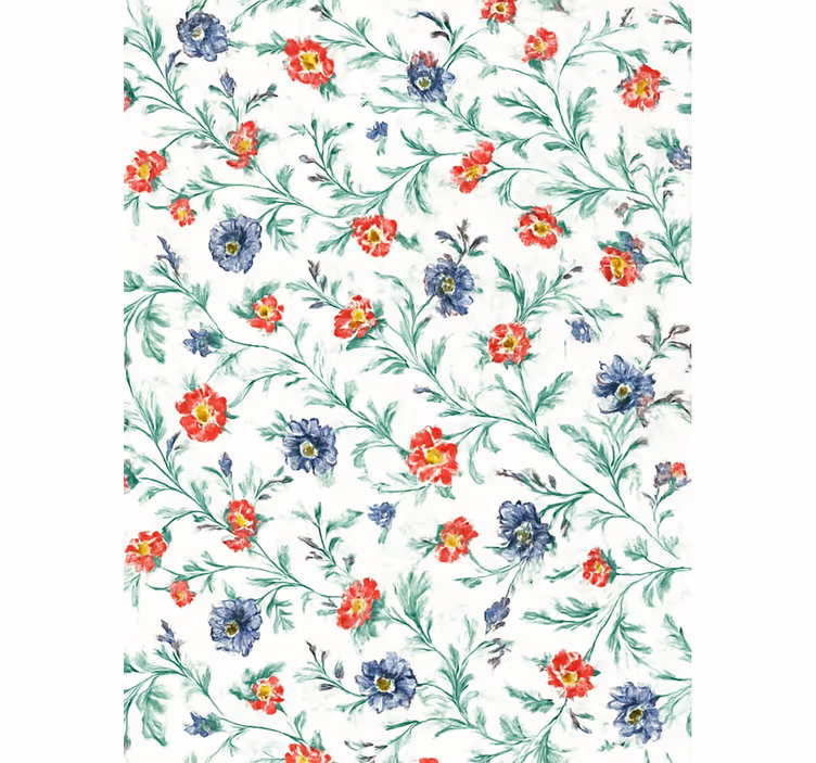 Tapete hochzeit im retro blumen design - TenStickers