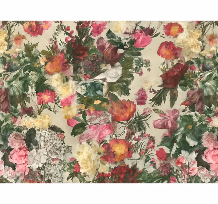 Tapete hochzeit vintage blumen malerei design - TenStickers
