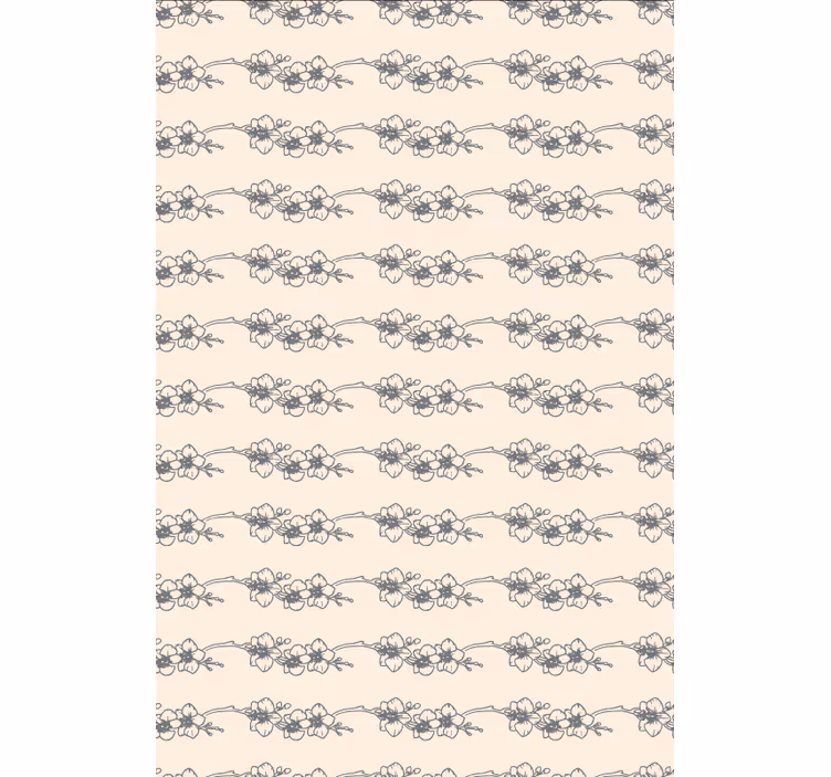 Tapete florale ornamente orchideen natur linienkunst - TenStickers
