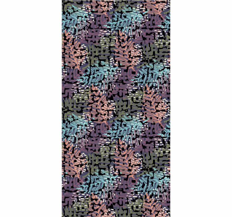 Tapete florale ornamente bunte originelle flora - TenStickers