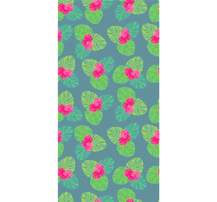 Tapete florale ornamente magnolienblüte auf wasser - TenStickers