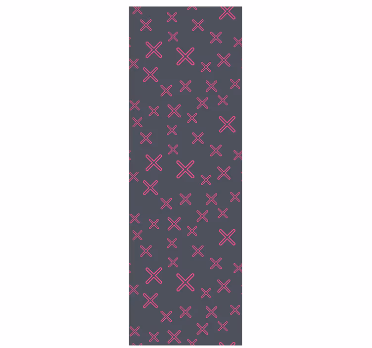 Tapete schlafzimmer bunte geometrische kreuze - TenStickers
