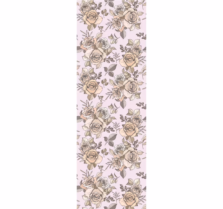 Tapete schlafzimmer shabby chic rosenhintergrund - TenStickers