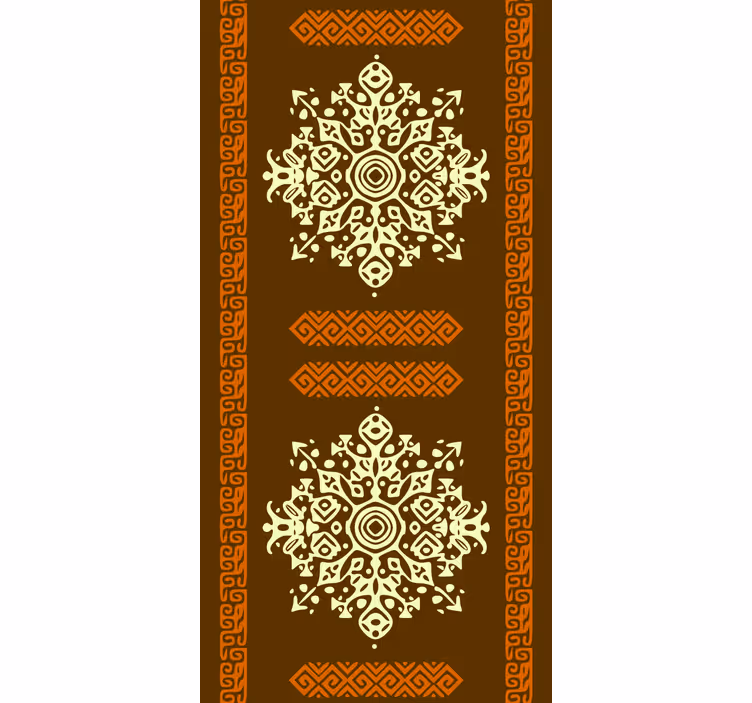 Tapete schlafzimmer im afrikanischen stil braun gelb - TenStickers