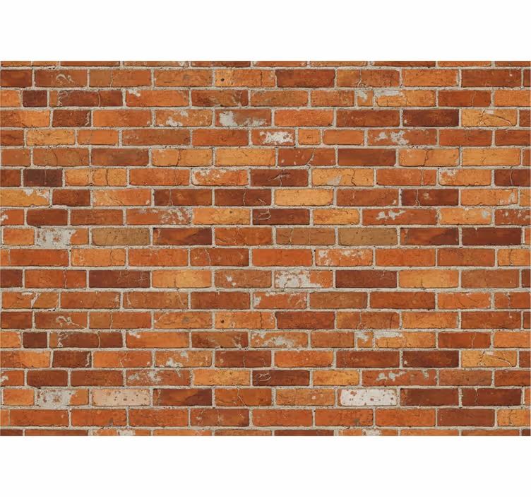 Tapete industriell in orange ziegel-design b079mnwqfc - TenStickers