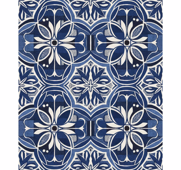 Tapete dunkelblau navy-stoffmuster (b07zhc7cwb) - TenStickers