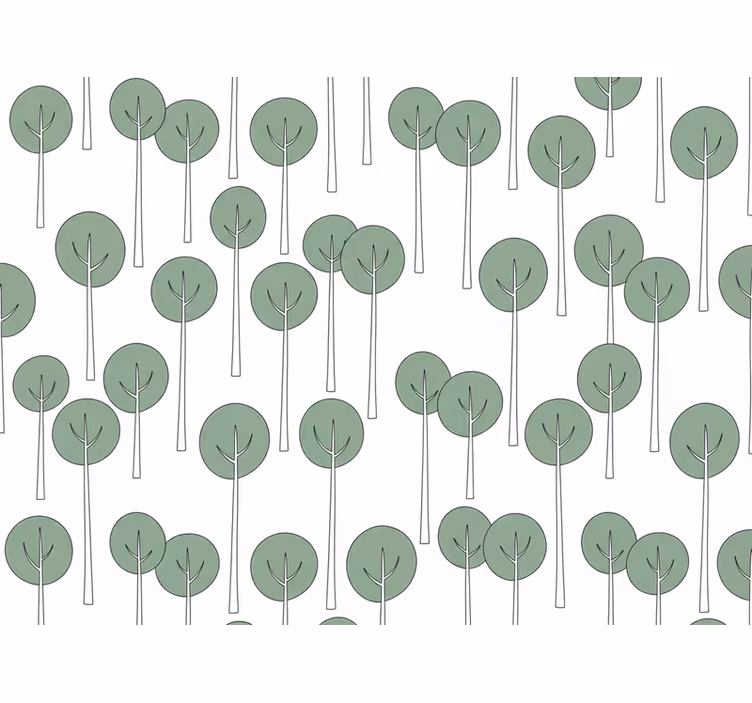 Blumentapete im minimalistischen baumdesign b0881mpqfk - TenStickers