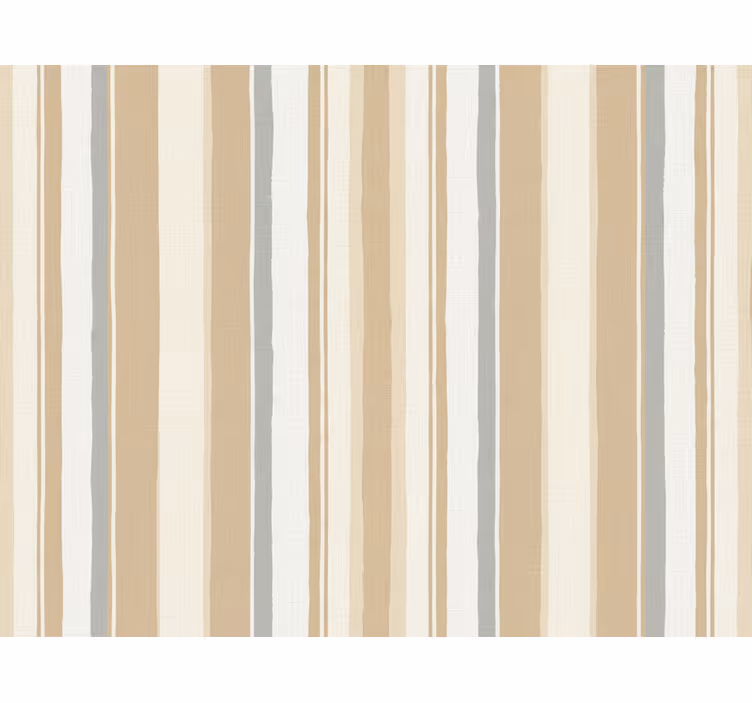 Tapete vertikale streifen farmhouse weiß beige - TenStickers
