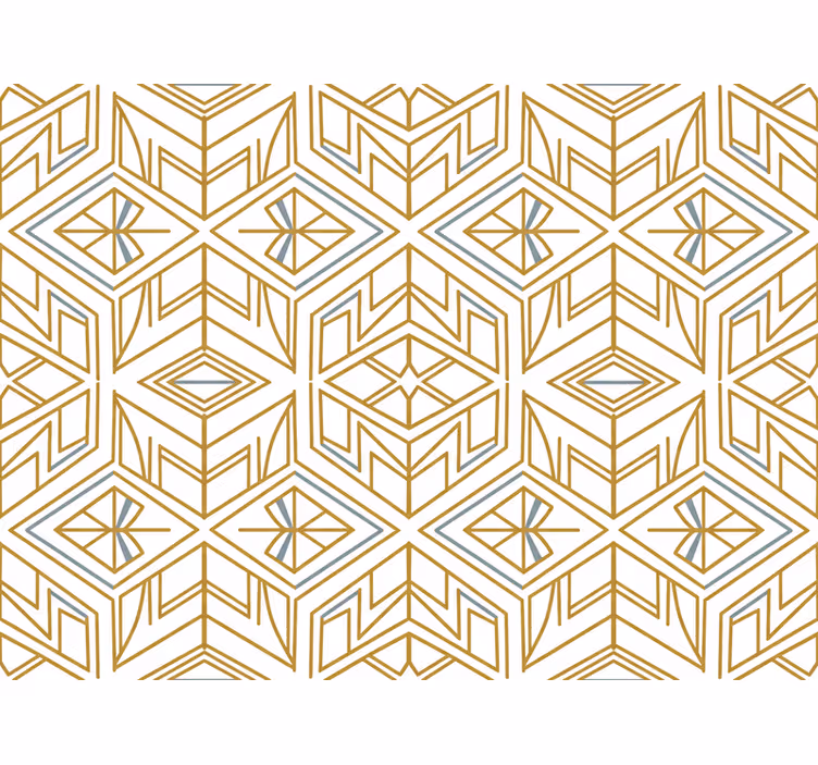 Geometrische tapete modern in gold und geometrisch - TenStickers