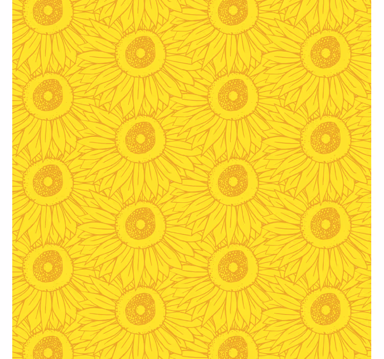 Tapete gelb in hellen sonnenblumen-tönen - TenStickers