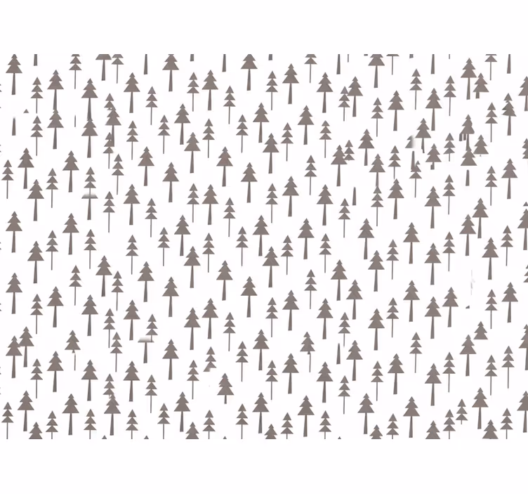 Tapete weiß mit baum-muster - TenStickers