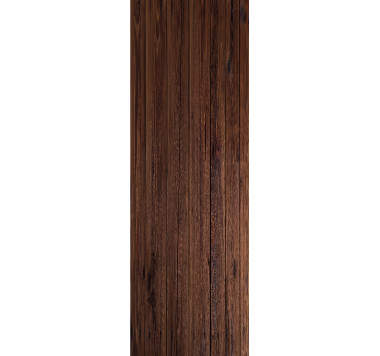 Tapete braun rustikale dunkelbraune holzplanken - TenStickers