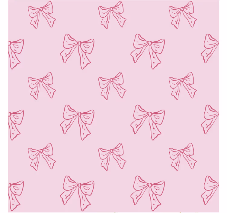 Tapete rosa mit muster aus pinken schleifen - TenStickers