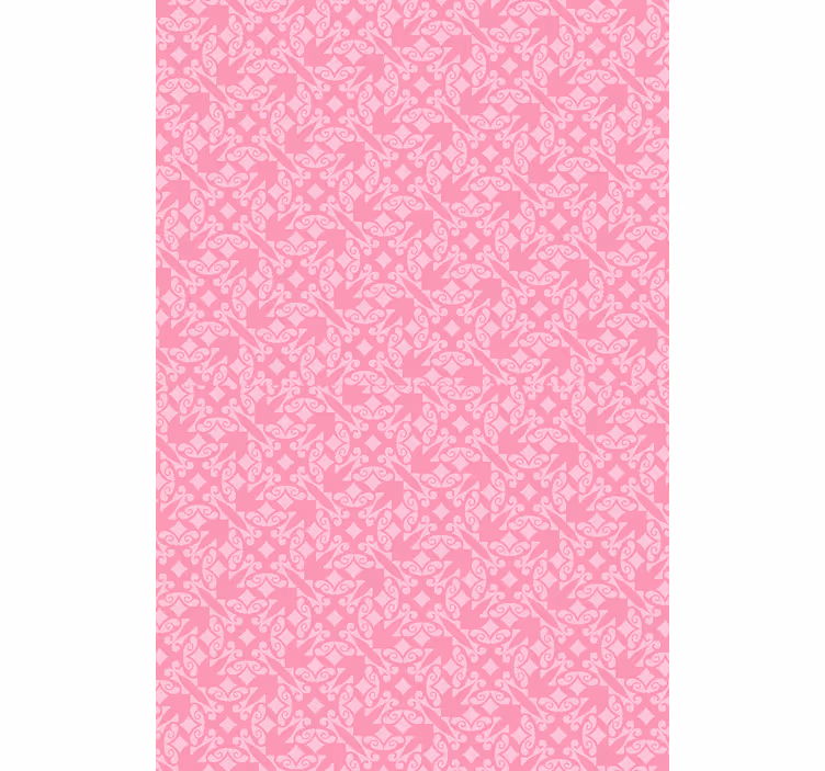 Tapete rosa mit pink ornamentalen mustern - TenStickers
