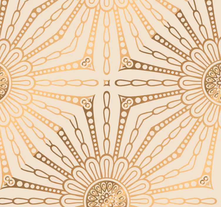 Ornament Tapete strahlender sonnenstrahl - TenStickers