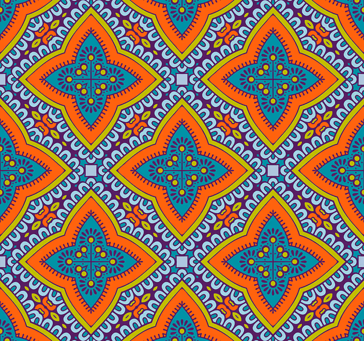 Tapete geometrische Muster dekor mit geometrischem muster - TenStickers