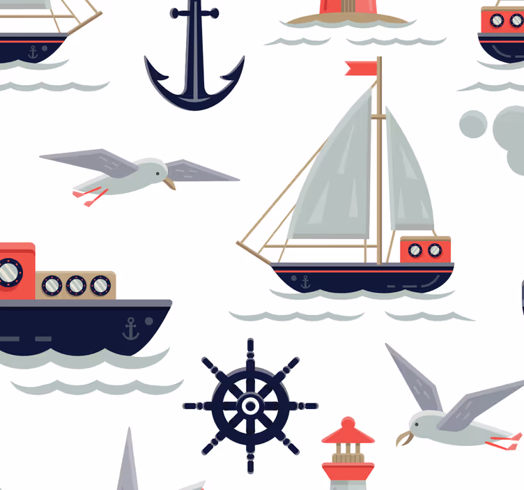 Kindertapete marine motive - TenStickers