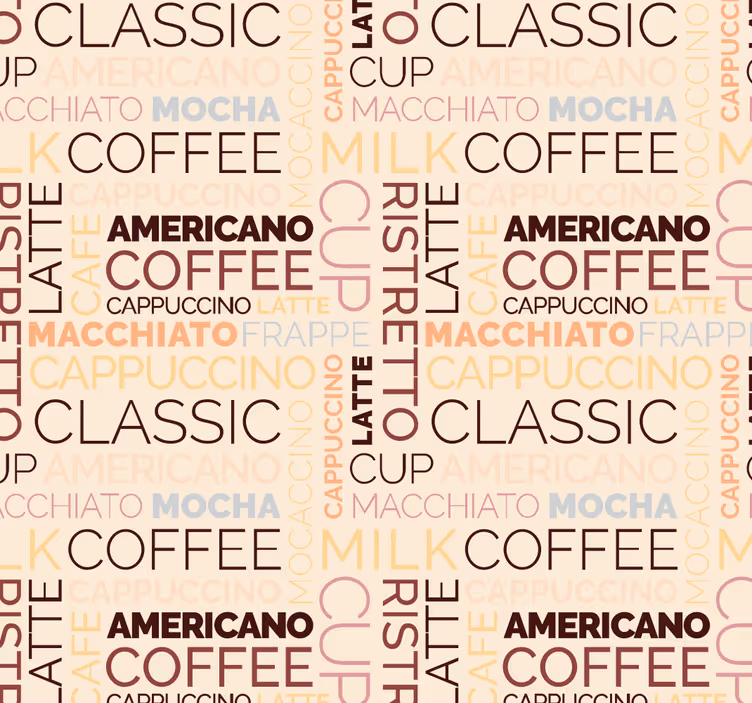 Wohnzimmer Tapete Heißgetränke Kaffee - TenStickers