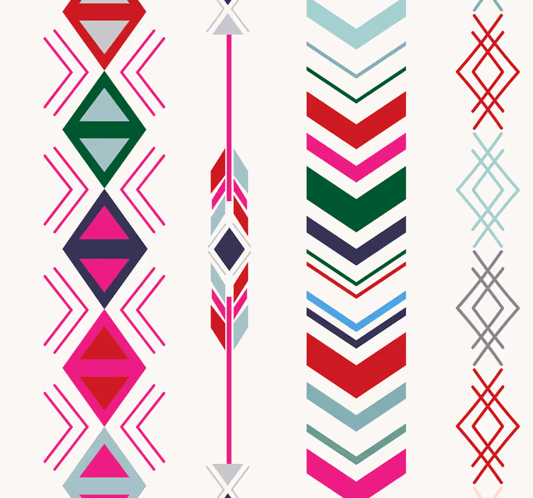 Moderne Tapete Pastellpfeile - TenStickers