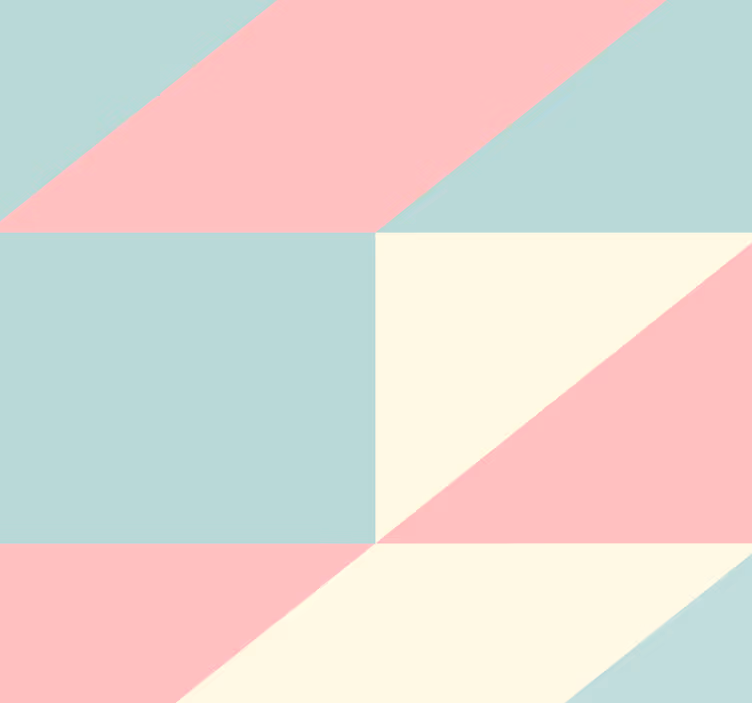 Tapete geometrische muster pastell-dreiecke - TenStickers