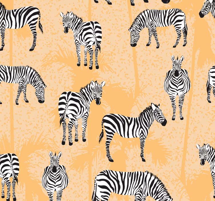 Zebra Tapete zebra-motiv - TenStickers