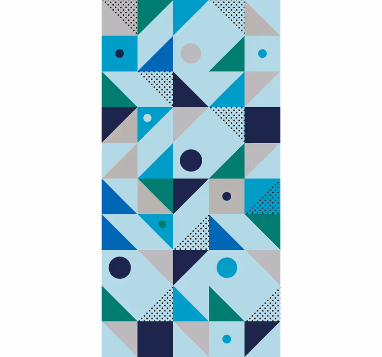 Tapete geometrische muster formenfusion - TenStickers